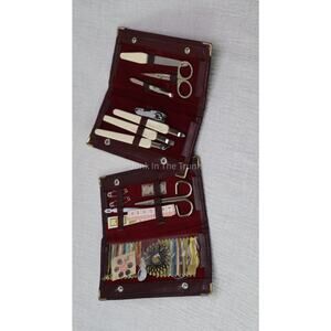 Vintage 1960's Sewing and Manicure Promotional Travel Sets